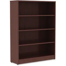 Lorell LLR 99784 Mahogany Laminate Bookcase - 48 Height X 36 Width X 1