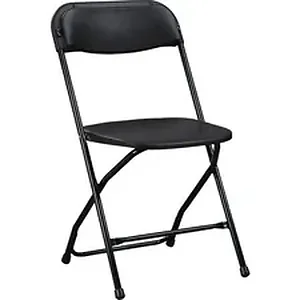 LLR 62534 | Lorell Plastic Folding Chair - X-Style Base