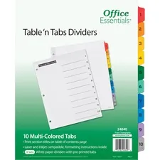 Avery AVE 24840 Averyreg; Office Essentialsreg; Table 'n Tabs(r) Divid