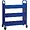 LLR 99932 | Lorell Double-sided Book Cart - 6 Shelf - Round