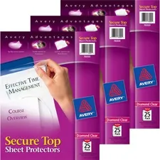 Avery AVE 76000BD Averyreg; Secure Top Sheet Protectors - For Letter 8