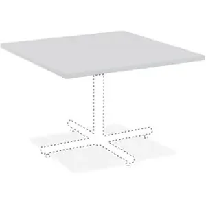 LLR 62587 | Lorell Hospitality Square Tabletop - Light Gray