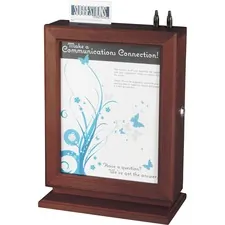 Safco SAF 4236MH Safco Customizable Mahogany Suggestion Boxes - Extern