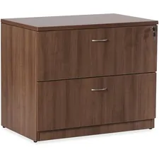 Lorell LLR 69972 Essentials Series Walnut Laminate Lateral File - 2-dr