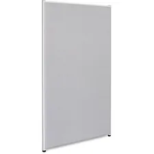 Lorell LLR 90252 Gray Fabric Panels - 36.4 Width X 71 Height - Steel F