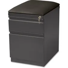 Lorell LLR 25966 Seat Cushion Top Mobile File Pedestal File - 2-drawer