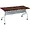LLR 60718 | Lorell Mahogany Flip Top Training Table