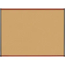 Lorell LLR 60641 Bulletin Board - 48 Height X 36 Width - Natural Cork 