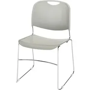 LLR 42940 | Lorell Lumbar Support Stacking Chair - Gray