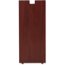 Lorell LLR 69616 Mahogany Laminate Credenza Leg - Rectangular Base - 2