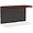 LLR 79166 | Lorell Mahogany Laminate/Charcoal Modular Desk