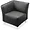 LLR 86918 | Lorell Fuze Modular Series Black Leather Guest
