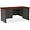 LLR 79142 | Lorell Mahogany Laminate/Charcoal Modular Desk