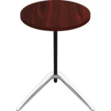 Lorell LLR 86925 Guest Area Round Top Accent Table - Mahogany Round To