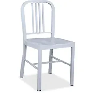 LLR 59525 | Lorell Metal Chair - Metal Frame - Silver - 2 /