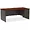 LLR 79144 | Lorell Mahogany Laminate/Charcoal Modular Desk