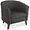 LLR 82096 | Lorell Fabric Club Armchair - Black Fabric Seat