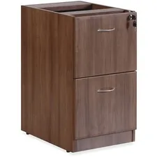 Lorell LLR 69986 Essentials Series Walnut Hanging Pedestal - 2-drawer 