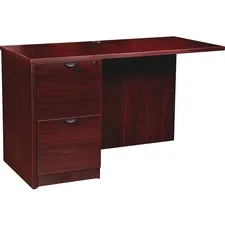 Lorell LLR PR2442LMY Prominence 2.0 Mahogany Laminate Left Return - 2-