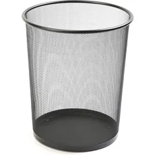 Lorell LLR 52770 Black Steel Mesh Round Waste Bin - 4.70 Gal Capacity 