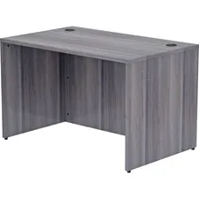 Lorell LLR 69548 Weathered Charcoal Laminate Desking Desk Shell - 48 X