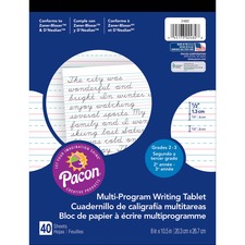 Pacon PAC 2482 Pacon Multi-program Handwriting Tablet - 40 Sheets - Bo