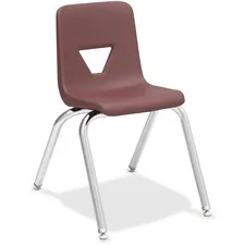 Lorell LLR 99889 16 Seat-height Stacking Student Chairs - Four-legged 