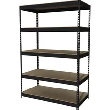 Lorell LLR 60624 Riveted Steel Shelving - 72 Height X 48 Width X 24 De