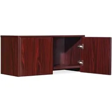 Lorell LLR 59508 Essential Series Mahogany Wall Mount Hutch - 29.5 X 1