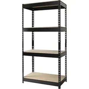 LLR 59704 | Lorell 4-shelf Riveted Steel Shelving Unit - 60