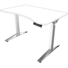 Safco SAF 1981SL Safco Defy Electric Desk Adjustable Base - Silver Bas