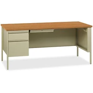 LLR 60917 | Lorell Fortress Series Left-Pedestal Desk