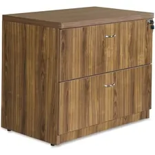 Lorell LLR 34313 Chateau Series Walnut Laminate Desking - 2-drawer - 3