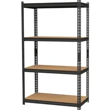 Lorell LLR 59696 2,300 Lb Capacity Riveted Steel Shelving - 60 Height 