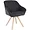 Lorell Lorell Natural Wood Legs Modern Guest Chair -