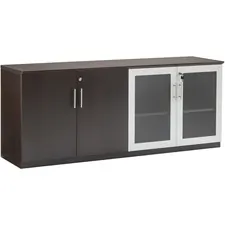 Safco SAF MVLCLDC Safco Medina Mocha Laminate Office Unit - 1 Work Sur