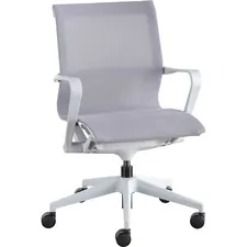 Lorell LLR 40207 Executive Mesh Mid-back Chair - Nylon Seat - Nylon, M