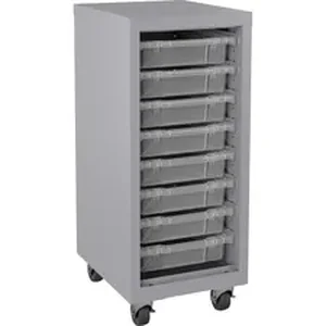 LLR 71105 | Lorell Pull-out Bins Mobile Storage Tower - 18