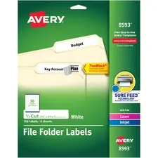 Avery AVE 08593 Averyreg; Trueblock File Folder Labels - 23 Width X 3 