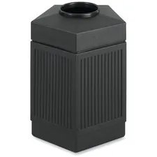 Safco SAF 9486BL Safco Indooroutdoor Pentagon Shape Receptacle - 45 Ga