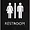 LLR 02654 | Lorell Restroom Sign - 1 Each - 8 Width x 8
