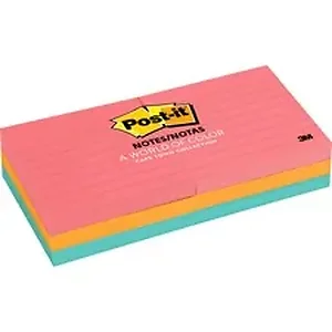 3m Post-it® Notes Lined Notepads - Cape Town Color
