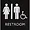 LLR 02655 | Lorell Restroom Sign - 1 Each - 8 Width x 8