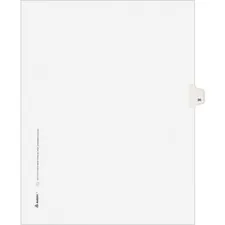 Avery 01036 Pre-printed Index Dividers