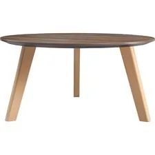 Lorell LLR 16247 Relevance Walnut Round Coffee Table - 15.8 X 32 - Kni