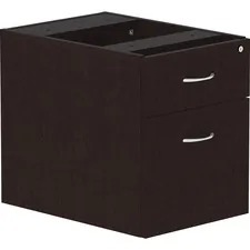 Lorell LLR 18222 Essentials Espresso Hanging Pedestal - 2-drawer - 16 