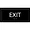 Lorell Lorell Exit Sign - 1 Each - 4 Width x 8 Height -