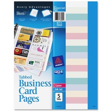 Avery AVE 76004 Averyreg; Business Card Pages - 100 Card Capacity - Cl