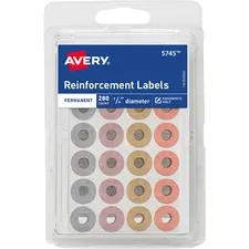 Avery AVE 05745 Averyreg; Self-adhesive Reinforcement Labels - 0.3 Dia