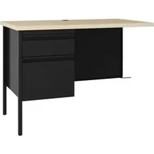 LLR 03150 | Lorell Fortress Steel Left-pedestal Return Desk